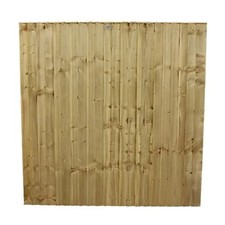 6x6ft Green Closeboard Fence