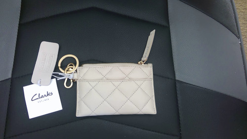 Clarks quilted leather - leather, card