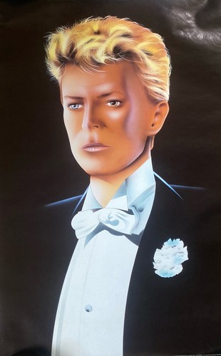 David bowie poster tuxedo 1984 - bowie,