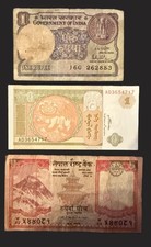 3 old foreign bank notes