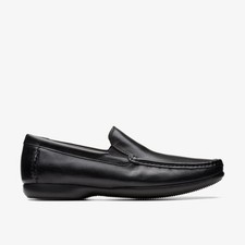Clarks Mens Finer Sun Black
