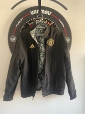 Adidas Manchester United stone roses Reversible Jacket Size medium