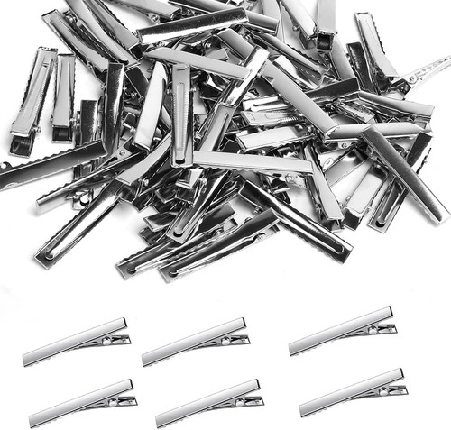 Gold duckbill alligator clips - gold,