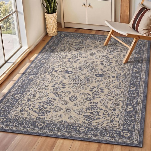 Vintage washable foldable rug - washable,