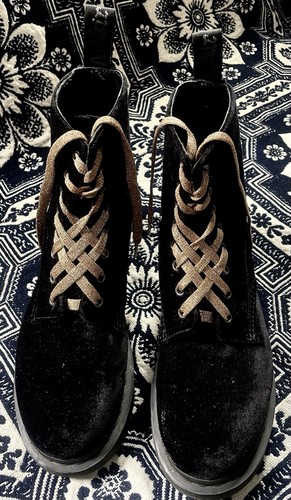 Martens jadon black velvet - dr.,