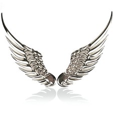 1Pair Angel Hawk Wings Chrome
