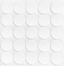 18MM SELF ADHESIVE CAM SCREW HOLE COVER CAP WHITE FURNITURE CABINET BOOKCASE