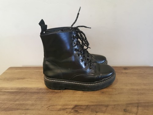 Ladies black leather - h&m,