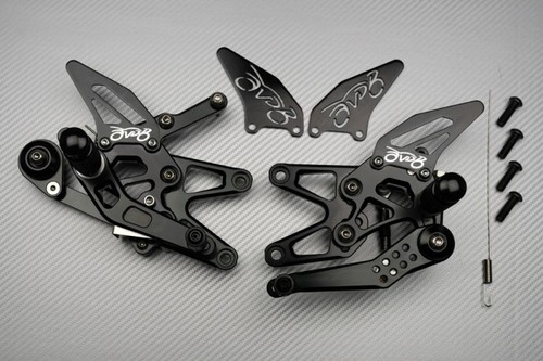 Black racing rearsets - rearsets, footrest