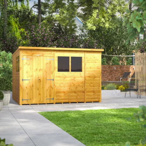 Powersheds 10x8 pent - powersheds, double