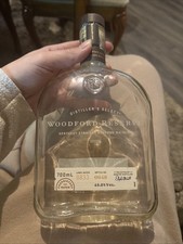 Woodford Reserve Kentucky Straight Bourbon Whiskey 700ml Empty Bottle & Cork Cap