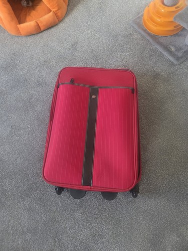 Wenger red suitcase