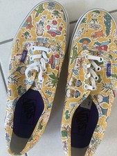 Vans X Alice In Wonderland UK Size 5 Canvas Trainers Womens Shoes