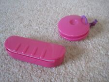 ELC children's kids musical instruments - pink mouth organ harmonica & castanets