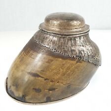 Fine Antique 1904 Rowland Ward Piccadilly Silver Mounted Hoof Inkwell "TOMMY"
