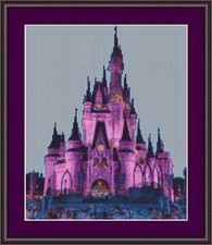 Disney Fairy Tail Princess Castle Cross Stitch Kit