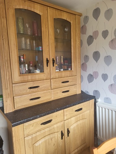Large wooden kitchen dresser - large, /