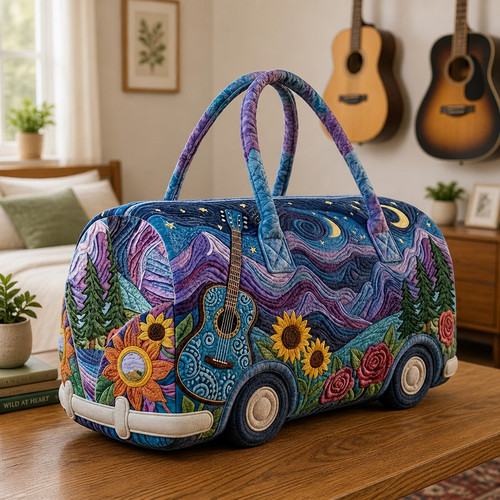 Quilted hippie van - quilted, duffle