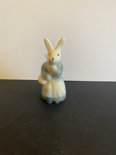 Ceramic lady rabbit with - rabbit,