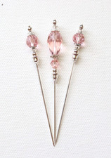 Vintage style beaded hat - beaded, pins