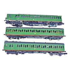 Tri-ang OO Class 101 Green DMU 3 car set R157 R158 R334  Tested runner
