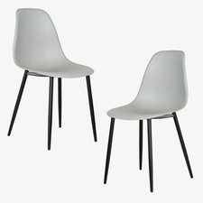 Aspen Curve Chair Grey Plastic