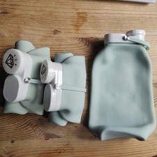 600ml Collapsible Silicone Water Bottle- Carry & Eco-Conscious x 3