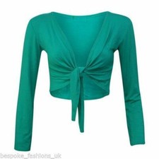 Womens Knot Tie Up Front Shrug