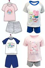 Boys girls Peppa Pig George pyjamas shorties nightwear