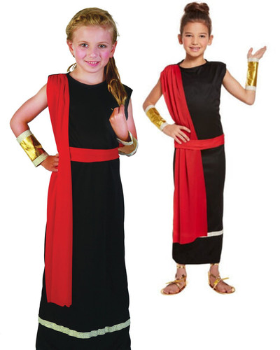 Black girls roman toga - girls,