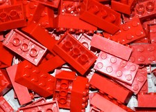 LEGO Bricks 2x4 x 25 pcs  - part.no. 3001 - Used - Choose Colour