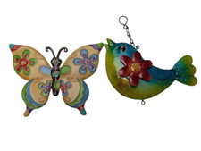 2 x Colourful yellow butterfly