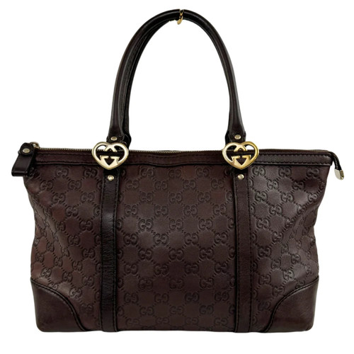 Gucci guccissima brown - gucci, leather