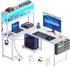 Coleshome L Shaped Gaming Desk