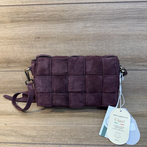 Viola castellani bordo suede - viola,