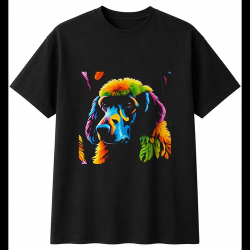 Neon standard poodle - neon, with