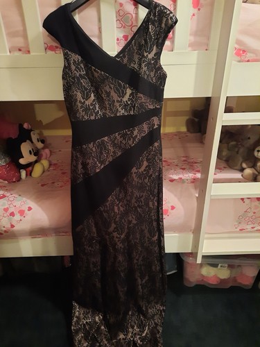 Black evening dress - black,