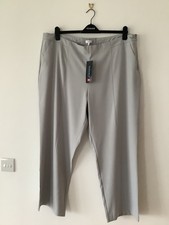Ladies Dove Grey Occasions Trousers Size 22 Leg 29” From Cotton Traders 