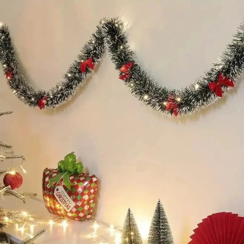 Led christmas tinsel - 2m,