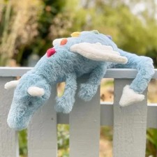Large Sky Blue Dragon Plush