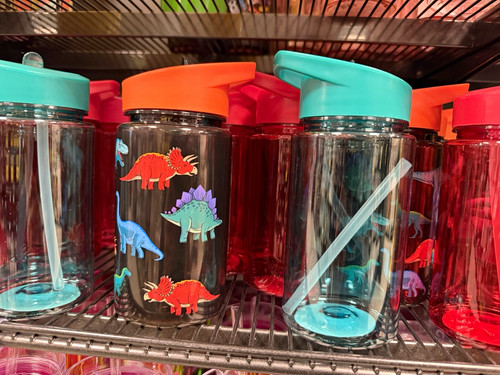 Clear plastic dinosaur - clear,