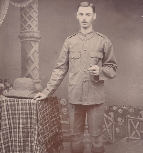 Ww1 rppc british army soldier - ww1,
