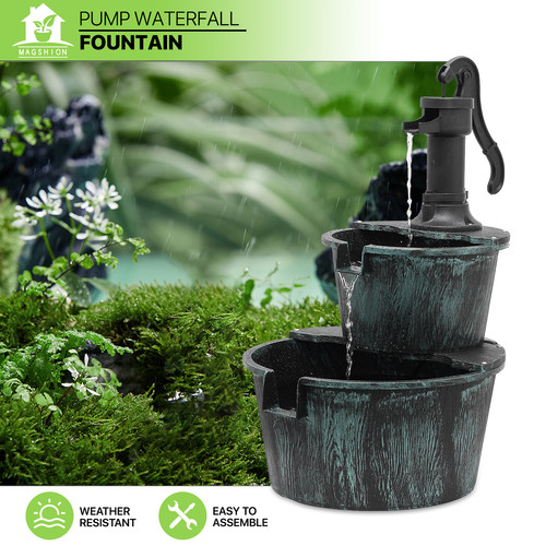 Tiers bird bath - bird, pedestal