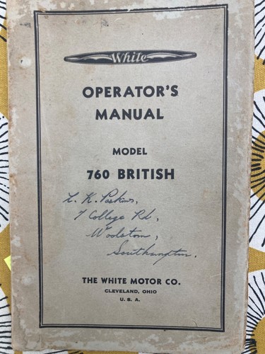 White 760 british - 760, lorry