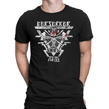 BERSERKER Special Forces Funny Mens Vikings  T-Shirt Nordic Thor Odin