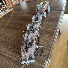 Vintage Cast Iron 8 Horse Team