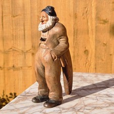 Antique Carved Wood Nutcrackers Black Forest Old man standing Superb c19th