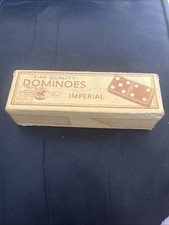 Vintage Dominoes In Original Box Complete