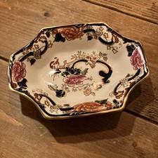 Masons Ironstone Blue Mandalay Trinket, Nut/sweetie dish approx 17 cm long