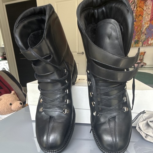Keeffe black leather biker - black,